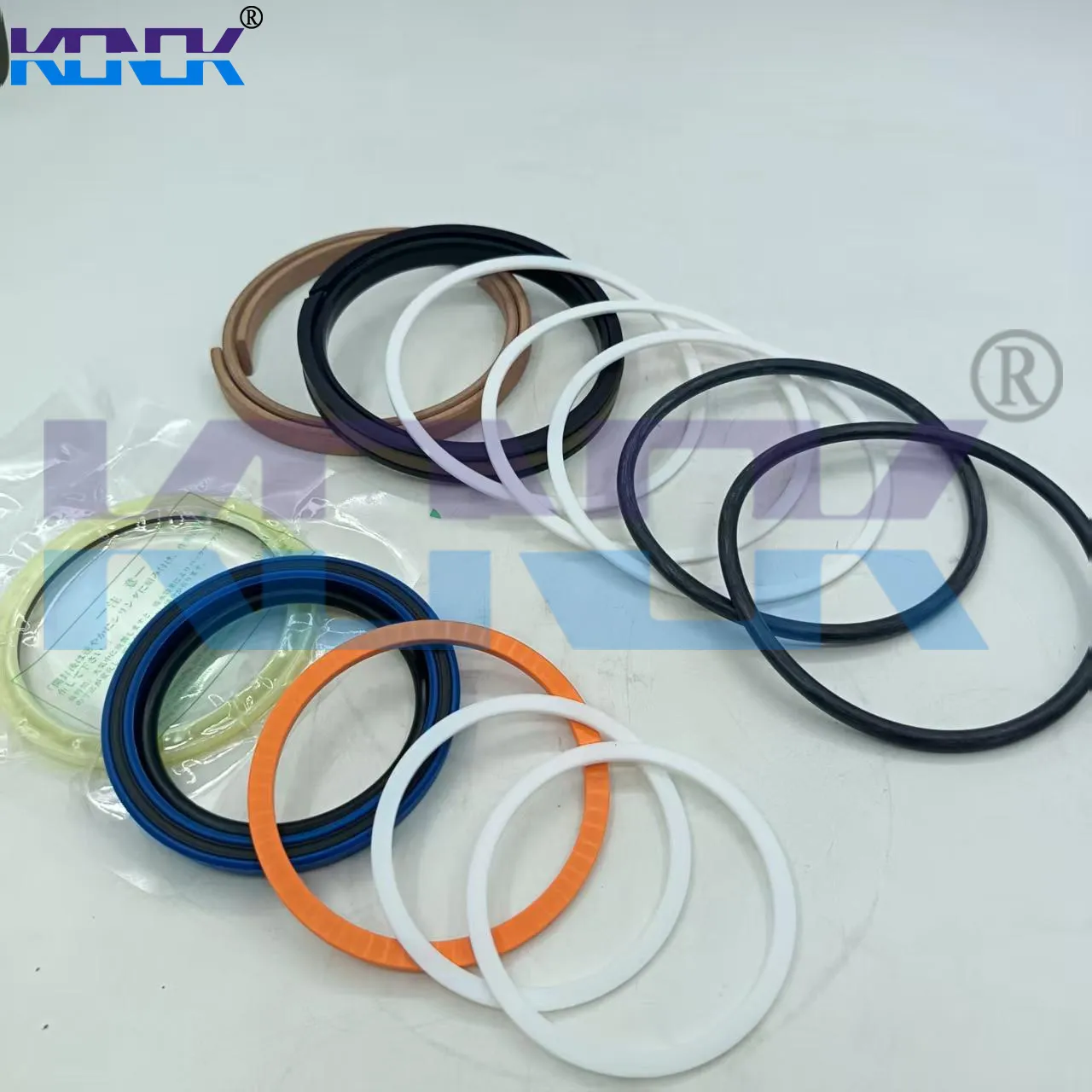 Earthmoving Dipper Seal Kit Phenolic Fabric For JCB 3DX 332Y/6023