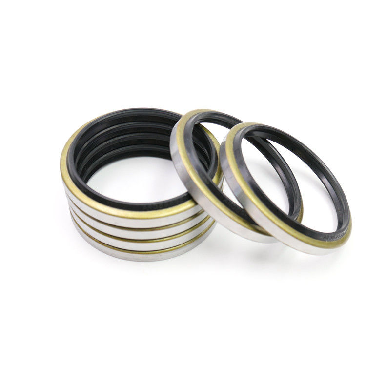 Black Hydraulic Dust Seal Dkb Iron Rubber Material For Crawler Excavator