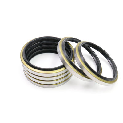 Black Hydraulic Dust Seal Dkb Iron Rubber Material For Crawler Excavator
