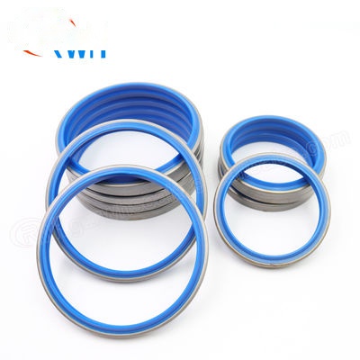 PU Iron 30Mpa Hydraulic Cylinder Wiper Seal DKBI With Blue Color